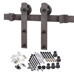 Acme 1 in. D X 78.75 in. L Bronze Steel Barn Door Hanger Kit 1 each