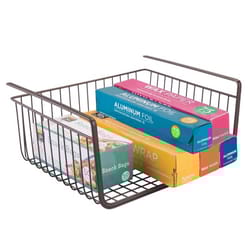 iDesign York Lyra 14.2 in. L X 12.2 in. W X 7.1 in. H Black Wire Basket