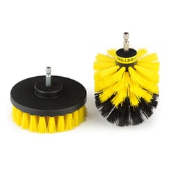 Drill Brush  3 in. W Steel  Deep Clean Brush Set 