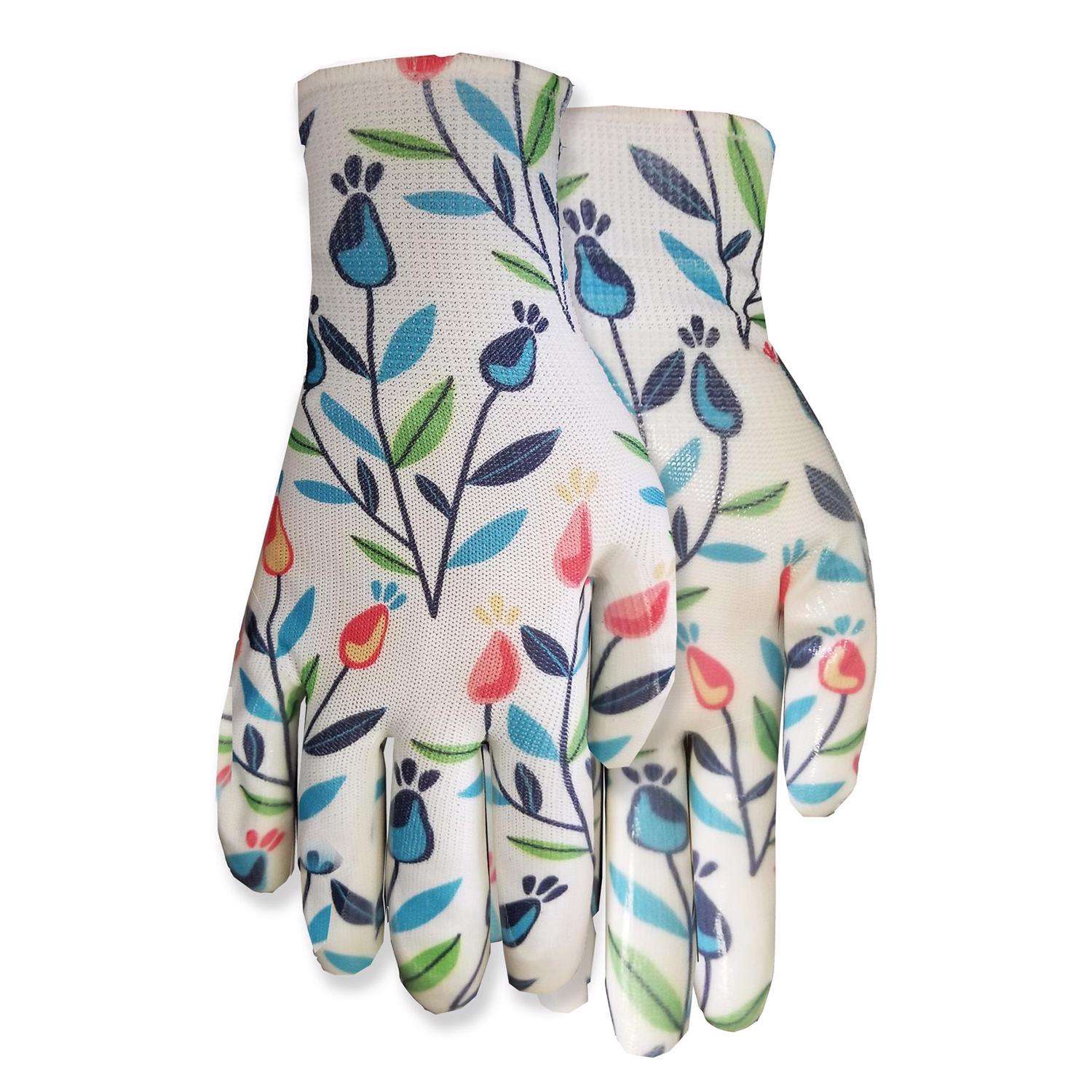 Midwest Quality Gloves Softec M Nitrile Coating Multicolored Gardening Gloves Ace Hardware