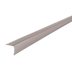 M-D BUILDING PRODUCTS 1.125 in. H X 1.125 in. W X 72 in. L Pewter Silver Aluminum Stair Edge