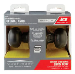 Ace Colonial Oil Rubbed Bronze Entry Lockset 1-3/4 in.