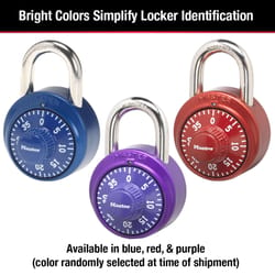 Master Lock 1530T 1-7/8 in. W Stainless Steel 3-Dial Combination Padlock