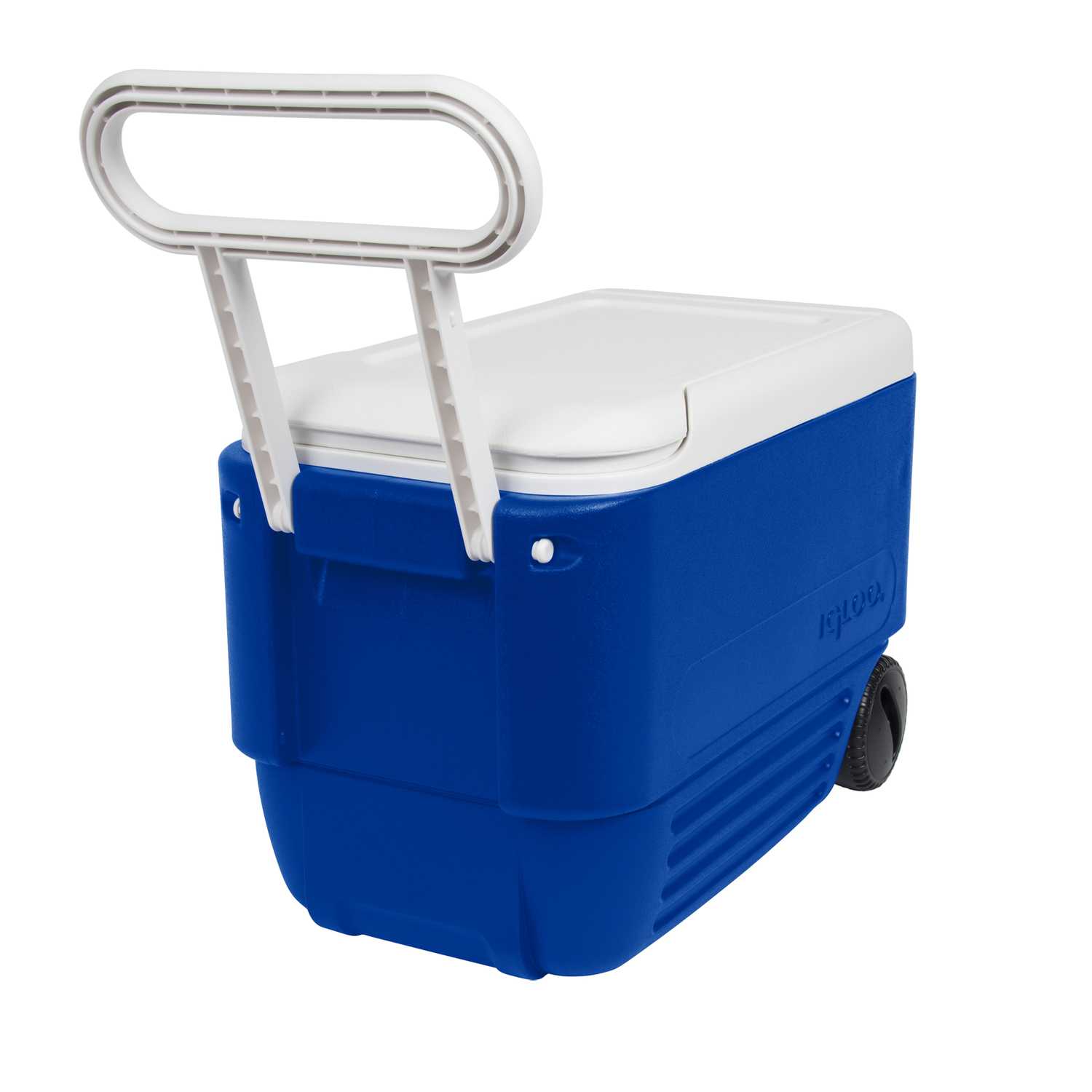 Igloo Wheelie Cool Cooler  38 qt Blue Ace  Hardware  Igloo Wheelie Cool Cooler  38 qt Blue Ace  Hardware