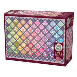 Cobble Hill Four Square Quilt Blocks Jigsaw Puzzle 2000 pc