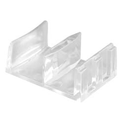 Prime-Line 5.4 in. H X 1-9/16 in. W Clear Frameless Shower Door Bottom Guide