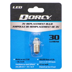 Dorcy LED Flashlight Bulb 3 V Flanged Base
