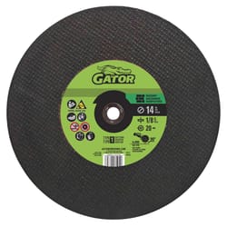Gator 14 in. D X 20 mm Aluminum Oxide Cut-Off Wheel 1 pc