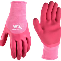 Wells Lamont Women's Indoor/Outdoor Latex Grip Gloves Pink S 1 pair