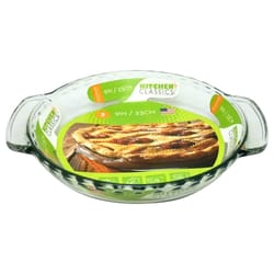 Kitchen Classics 9 in. W X 9 in. L Pie Plate Clear