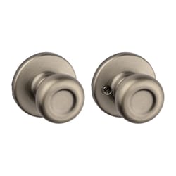 Kwikset Tylo Antique Brass Passage Lockset 1-3/4 in.