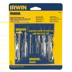 Irwin Hanson 13/32 in. High Speed Steel Bolt Extractor Set 7 in. 6 pc