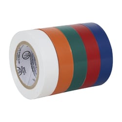 Duck 1/2 in. W X 20 ft. L Assorted Vinyl Electrical Tape