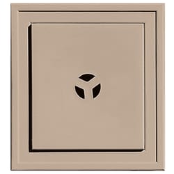 Builders Edge 7 in. H X 1 in. L Prefinished Wicker Vinyl Mounting Block