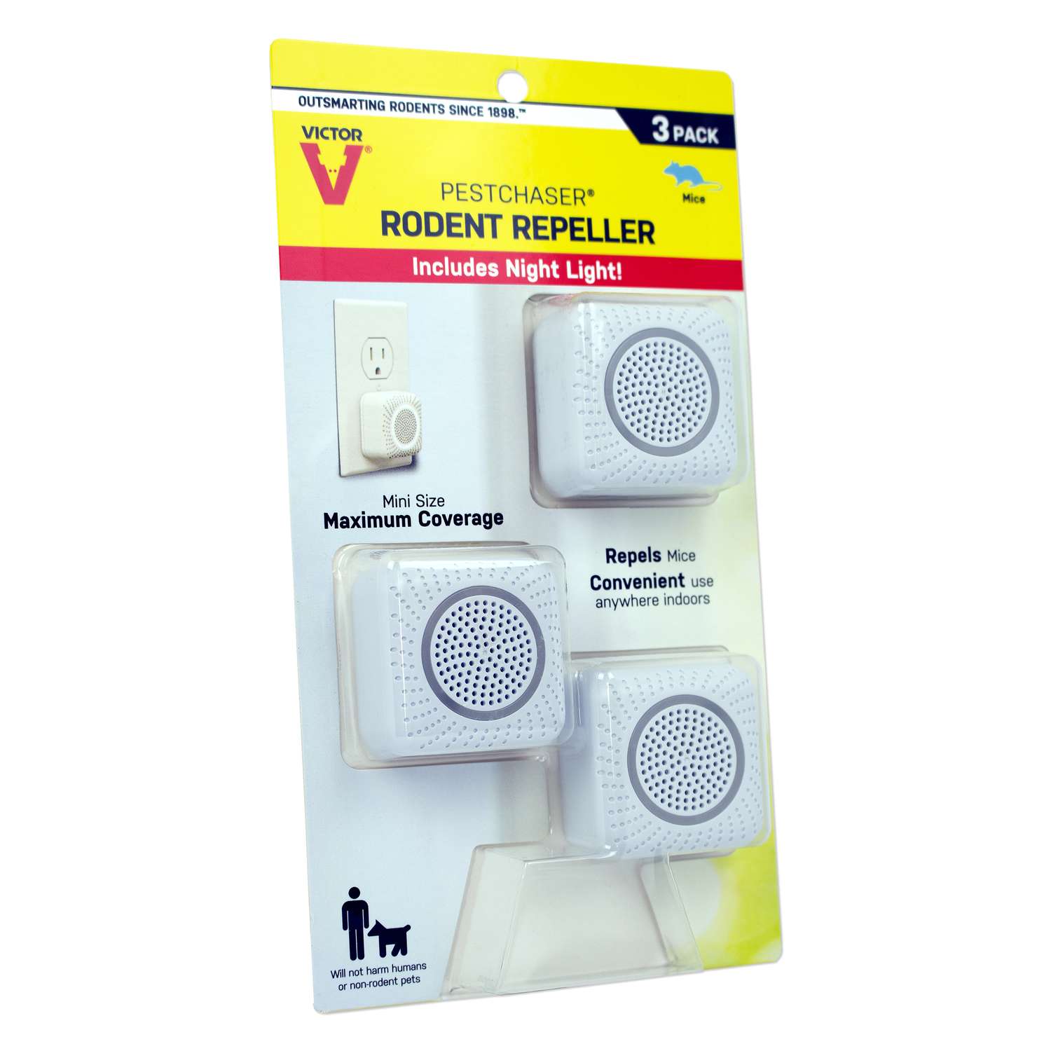 Victor PestChaser PlugIn Electronic Pest Repeller For Rodents 3 pk Ace Hardware