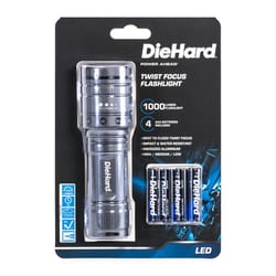 Dorcy DieHard 1000 lm Gray LED Flashlight AAA Battery