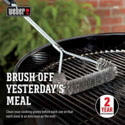  GRILLART Grill Brush Bristle Free & Wire Combined BBQ Brush -  Safe & Efficient Grill Cleaning Brush- 17 Grill Cleaner Brush for  Gas/Porcelain/Charbroil Grates - BBQ Accessories Gifts for Men 