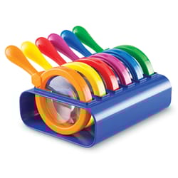 Learning Resources Primary Science Jumbo Magnifiers with Stand Multicolored 7 pc