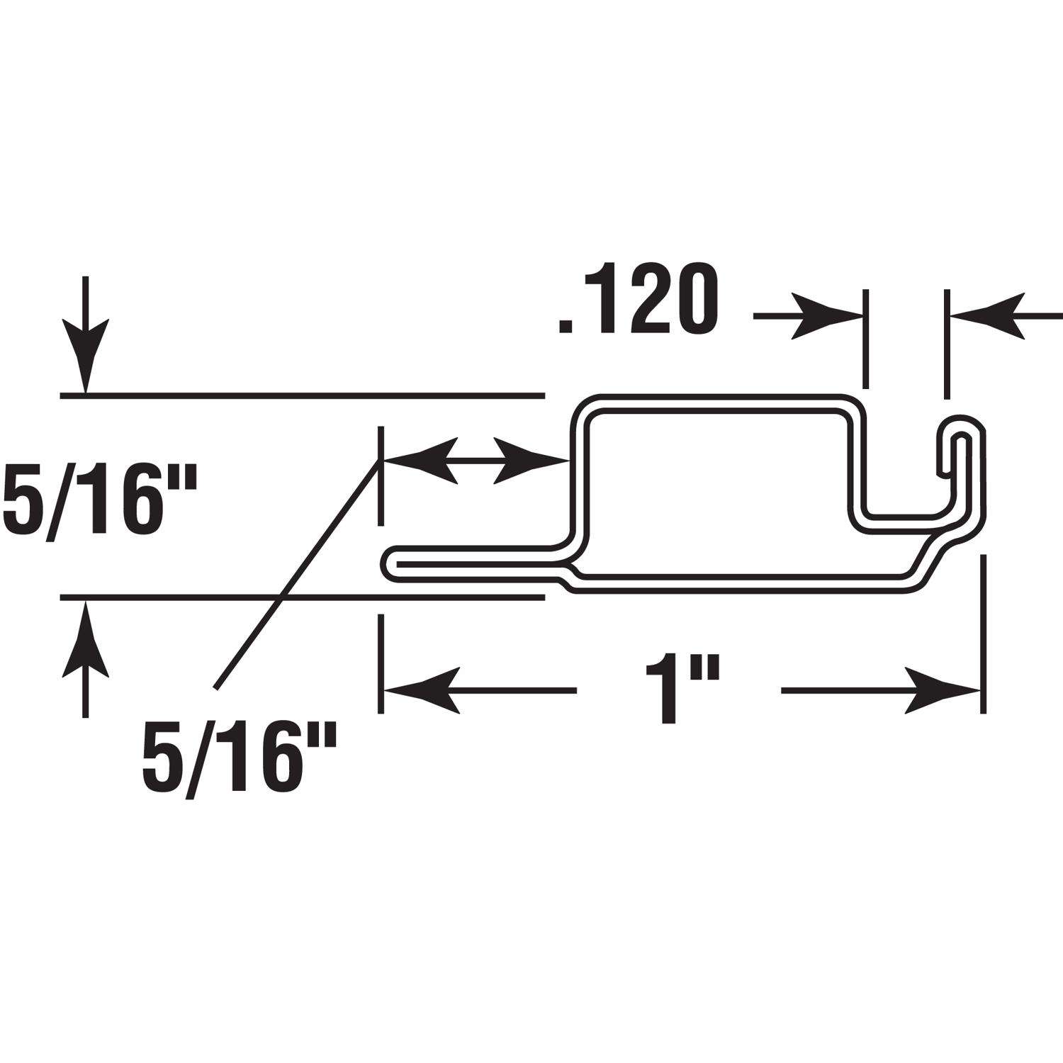Prime-Line Make-2-Fit Bronze Aluminum 5/16 in. W X 72 in. L Spreader Bar 1 pk Prime-Line Make-2-Fit Bronze Aluminum 5/16 in. W X 72 in. L Spreader Bar 1 pk