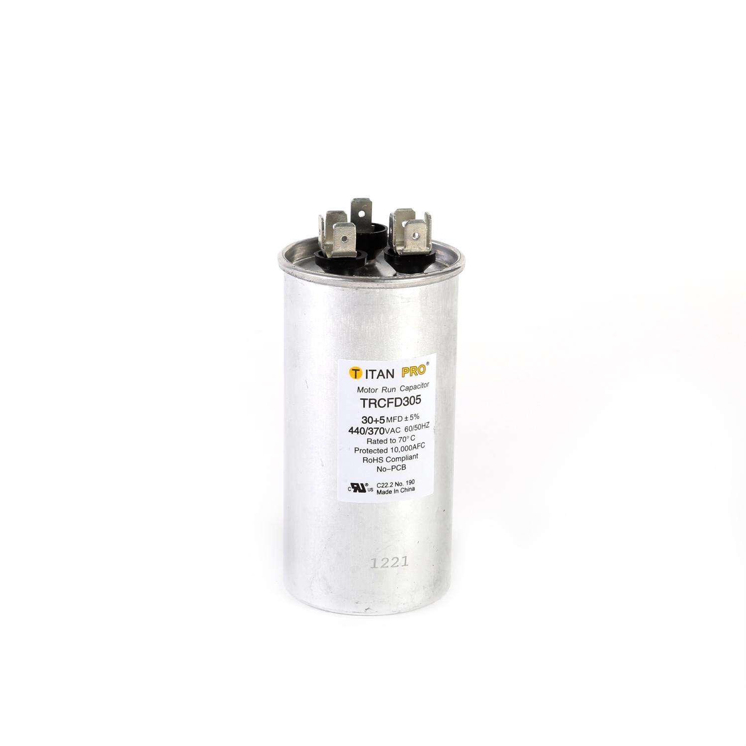Packard Titan Pro 30+5 MFD 440 V Round Run Capacitor Ace Hardware