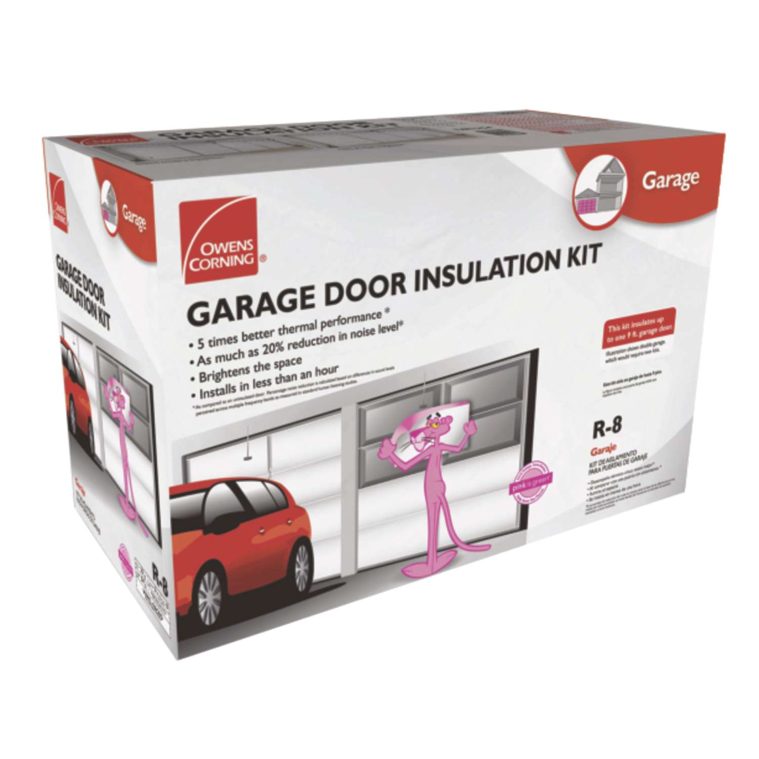 Owens Corning Garage 22 In W X 54 In L R 8 Faced Fiberglass Garage Door Insulation Kit Roll 65 3 4 Ace Hardware