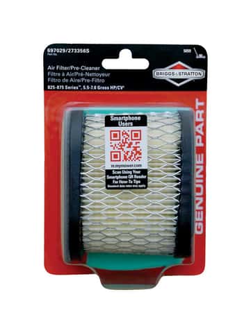 Briggs & Stratton 825-875 Series Air Filter Pre-Cleaner Kit For