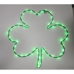 Celebrations Shamrock Silhouette Window Decor Metal 1 pk