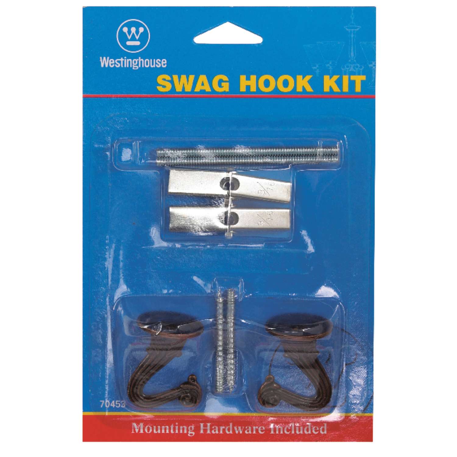 Westinghouse Swag Hook Kit 7 in. x 4.81 in. x 1.13 in. Copper Ace