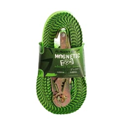 Fusion Grip 2 in. W X 27 ft. L Green Ratchet Tie Down Strap 3333 lb 1 pk