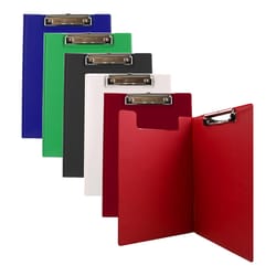 Bazic Products Letter Size Plastic Side Opening Storage Clipboard