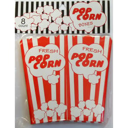 Jacent 12 oz Red/White Popcorn Holder 8 pk