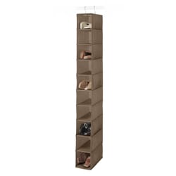 Whitmor 52 in. H X 5-1/2 in. W X 11-1/2 in. L Fabric Hanging Vertical Closet Organizer