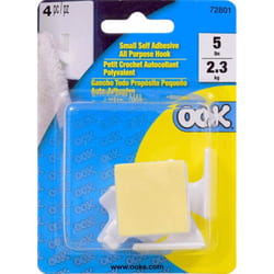 HILLMAN OOK White Utility Hooks 5 lb 1 pk