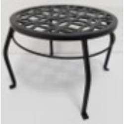 Living Accents 9 in. H Black Cast Iron Plant Stand