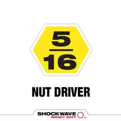 Milwaukee Shockwave 5/16 in. X 1-7/8 in. L Steel Nut Driver 1 pc