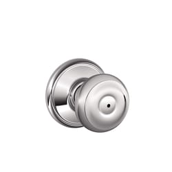 Schlage Classic Bright Brass/Bright Chrome Privacy Knob Right or Left Handed