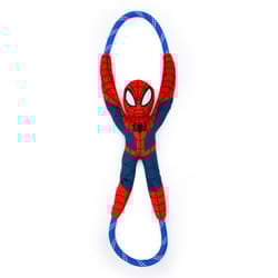 ZippyPaws Marvel RopeTugz Blue/Red Spider-Man Dog Toy 1 pk