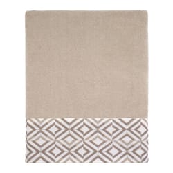 Avanti Linens Harlow Linen Polyester Concentric Diamonds Bath Towel 1 pc