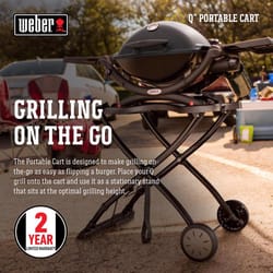 Ninja Black Aluminum Folding Grill Stand in the Grill Carts