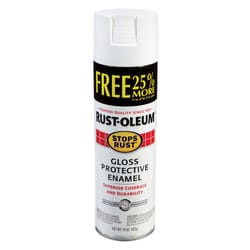 Rust-Oleum Stops Rust Gloss White Spray Paint 15 oz