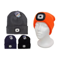 Diamond Visions Beanie Lighted Winter Hat Assorted Colors One Size Fits All