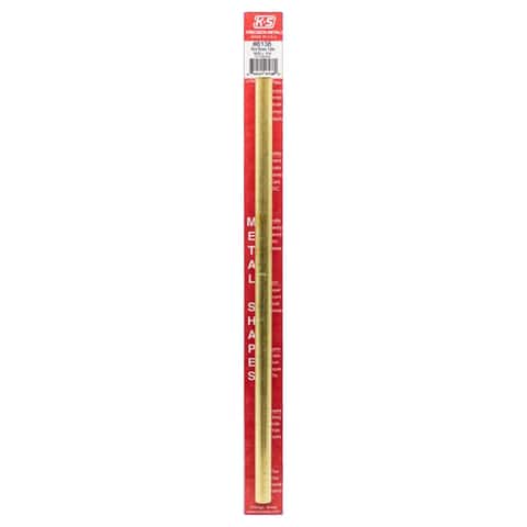 K&S 15/32 in. D X 12 in. L Round Brass Tube 1 pk K&S 15/32 in. D X 12 in. L Round Brass Tube 1 pk