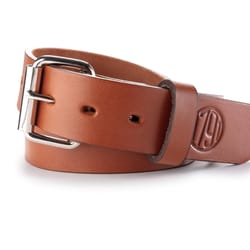 1791 Gunleather 32 in. 36 in. Leather Gun Belt 1.5 in. W Classic Brown