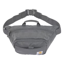Carhartt Gray Classic Waist Bag 6 in. H X 12 in. W