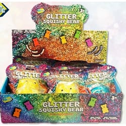 NYS Life Glitter Squishy Bear Toy Assorted