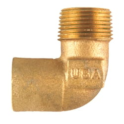 Nibco 3/4 in. Sweat X 3/4 in. D MPT Brass 90 Degree Elbow 1 pk