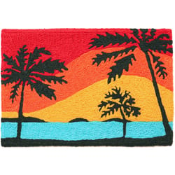 Jellybean 20 in. W X 30 in. L Multi-Color California Dreaming Polyester Accent Rug