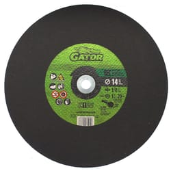 Gator 14 in. D X 1 in. Aluminum Oxide/Silicon Carbide Masonry Cutting Wheel 1 each