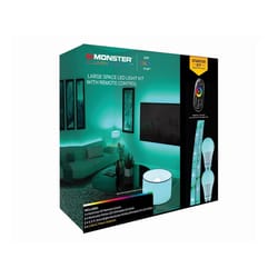 Monster Just Color It Up 6.5 ft. L Multicolored Plug-In LED Smart-Enabled Mood Light Strip Kit with