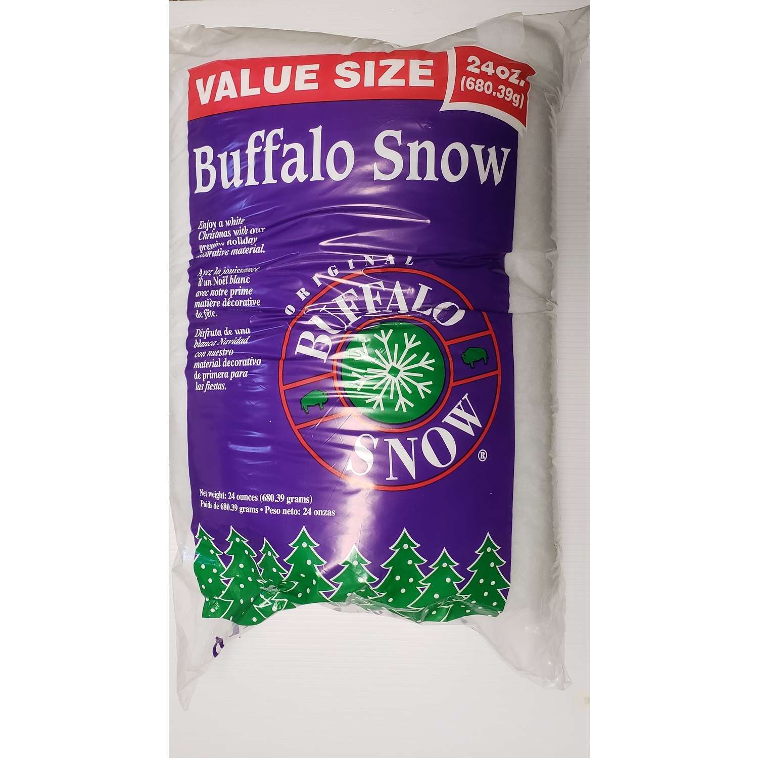 Buffalo Snow Fluff Christmas Decoration Polyester 1 pk Ace Hardware